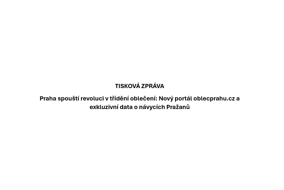 TISKOVÁ ZPRÁVA: Nový portál oblecprahu.cz
