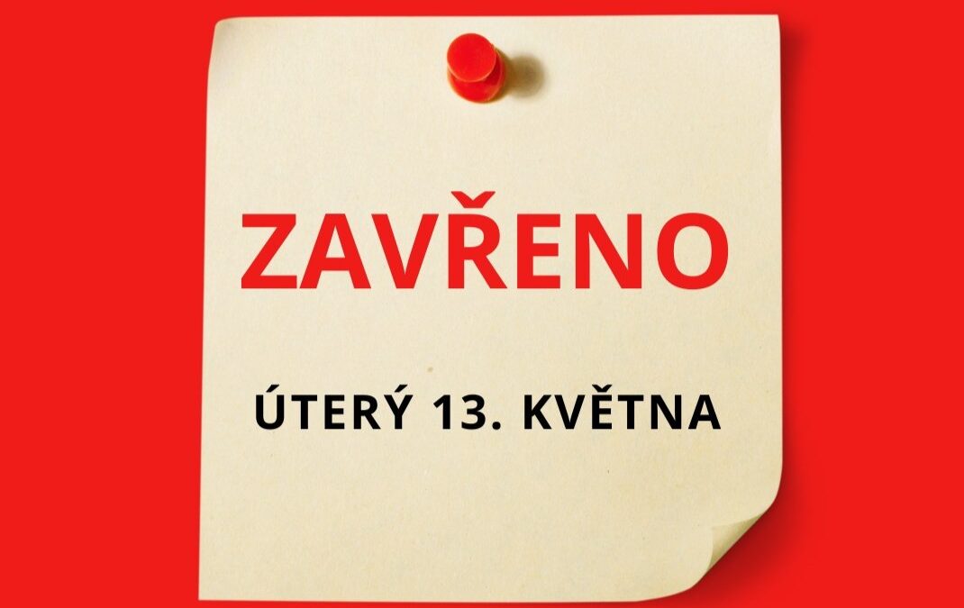 V úterý 13. května bude Oděvní banka z technických důvodů zavřena