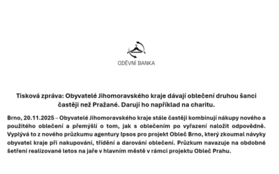 TISKOVÁ ZPRÁVA: Nový portál oblecbrno.cz