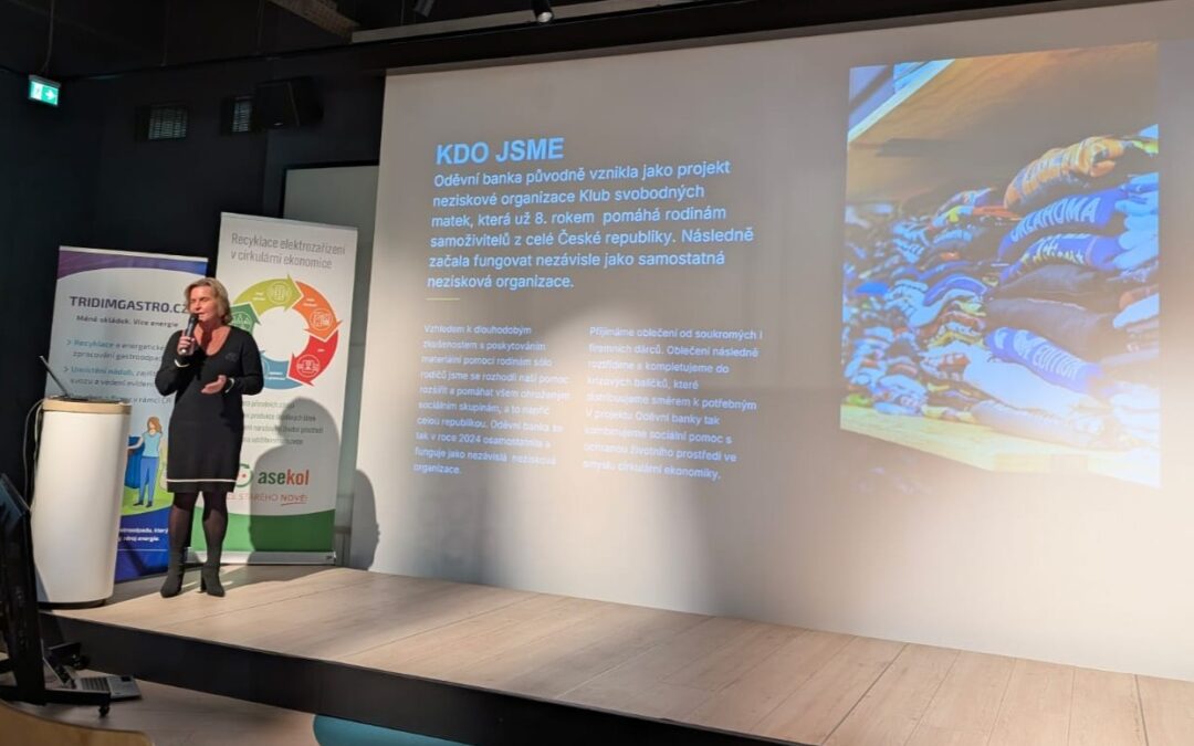 Oděvní banka na konferenci Předcházení vzniku odpadů 2025