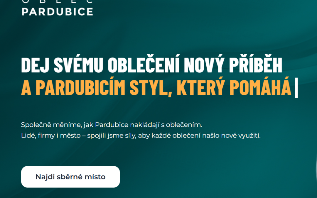 Spustili jsme nový web Obleč Pardubice